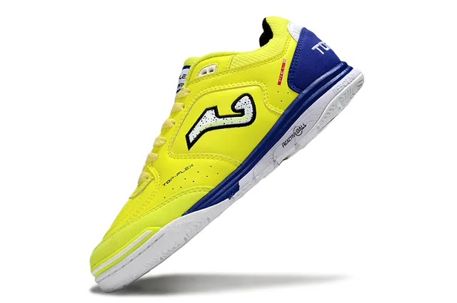 Joma Top Flex Yellow and Blue Indoor Soccer Shoes