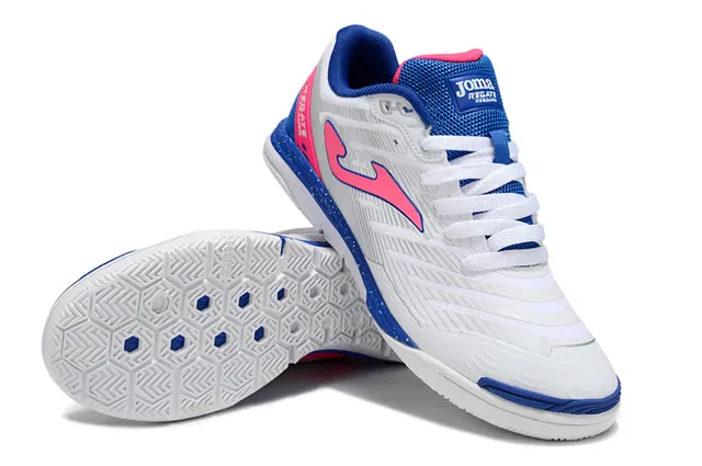 Joma Regate White Blue Low-Top Synthetic-Mesh Upper Sneakers