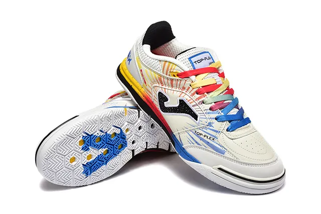 Joma Rebound Multicolor Black Geometric Color-Blocked Upper Synthetic Mesh And TPU Overlays Sneakers