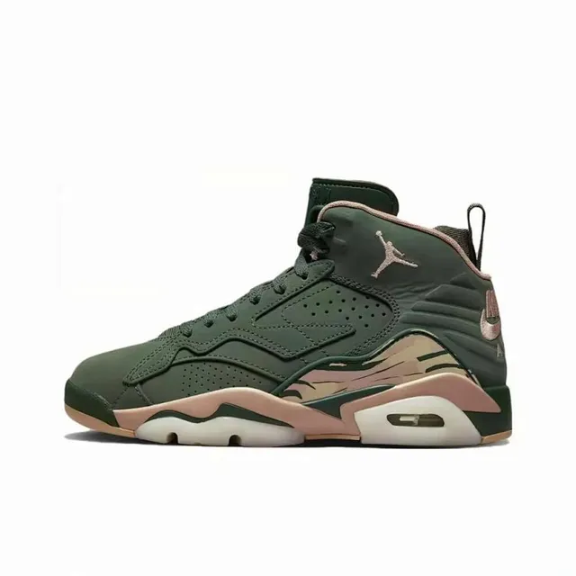 Air Jordan 6 Dark Green Metallic Pink Basketball Shoes
