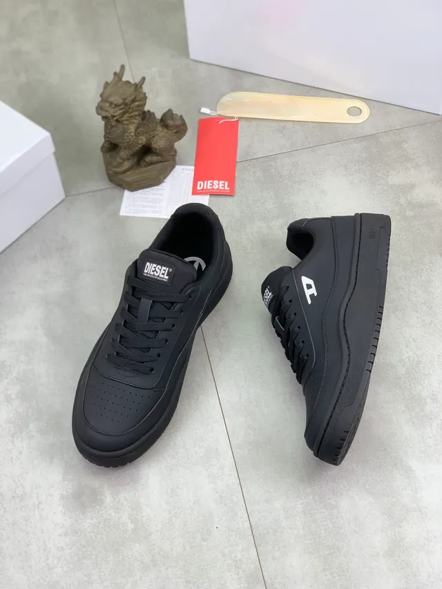 Diesel Black Platform Lifestyle Sneaker