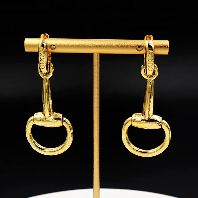 Gucci Horsebit 1955 Gold-Tone Dangling Earrings