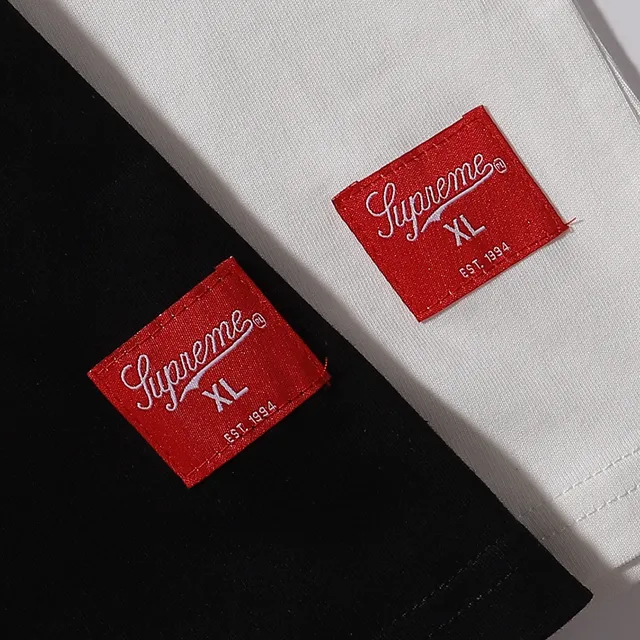 Supreme 99 White Navy Long-Sleeve Crewneck Jersey