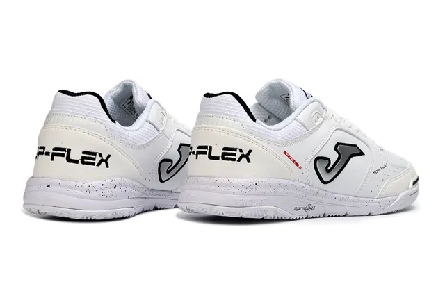 Joma Top-Plex White Black Indoor Soccer Shoes