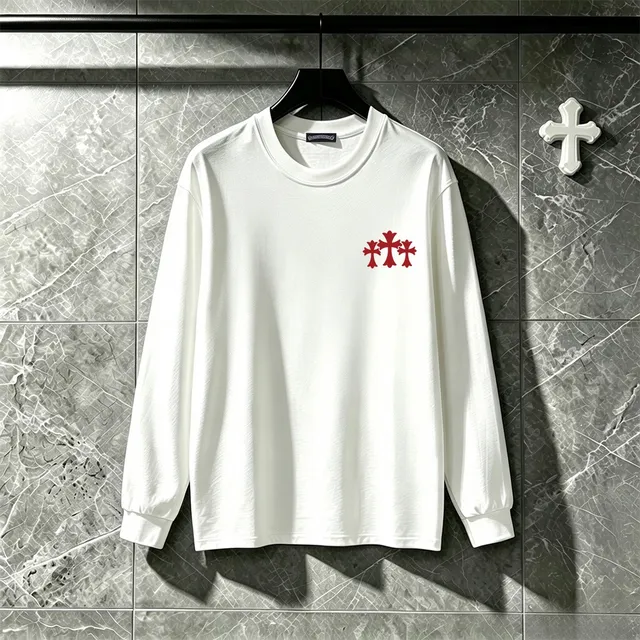 Chrome Hearts Hollywood Cross Back-Print Long-Sleeve T-Shirt