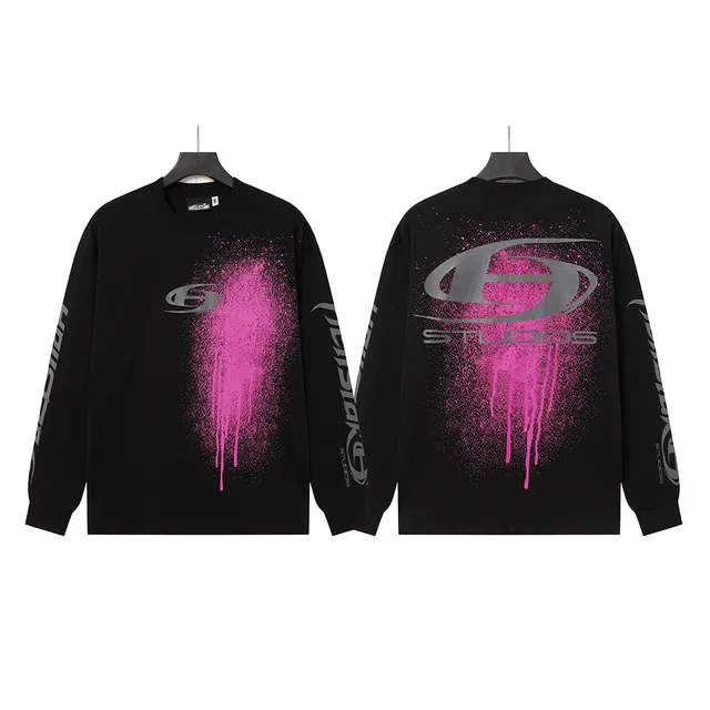 Hellstar Spray Graphic Long-Sleeve T-Shirt