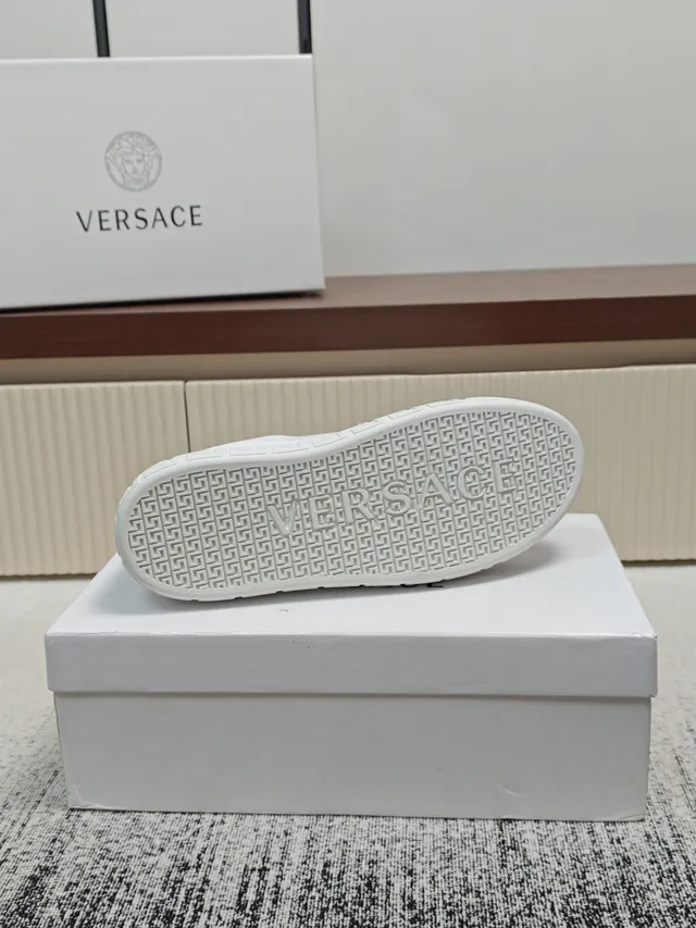 Versace Odissea White Greca Pattern Lifestyle Sneakers