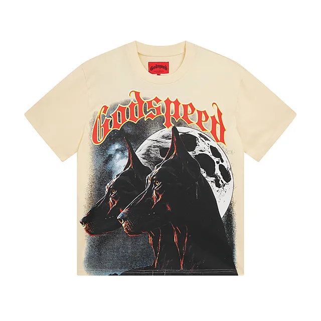 Godspeed Graphic-Print Double-Sided Vintage-Inspired T-Shirt