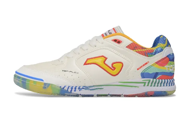 Joma Multicolor White Low-Top Graphic Upper Sneakers