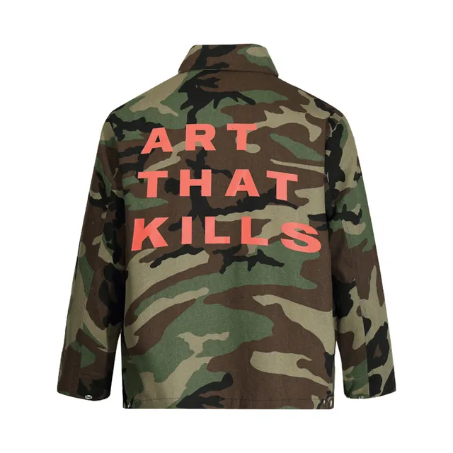 Gallery Dept Camouflage Graphic-Print Zip-Front Jacket