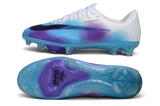 Nike White Multicolor Flyweave Ultra Upper Gradient Iridescent Overlay Firm-Ground Soccer Shoes