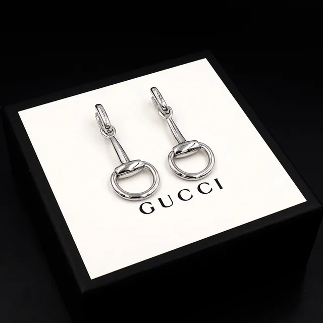 Gucci Horsebit 1955 Silver-Tone Horsebit Earrings