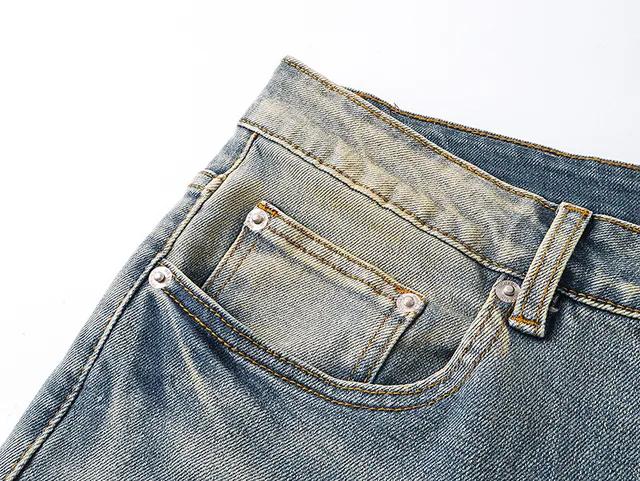 Purple Brand Distressed Light-Wash Flared Jeans