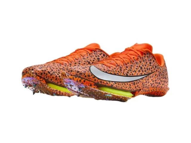 Nike White Black Orange Track Spike Running Shoes