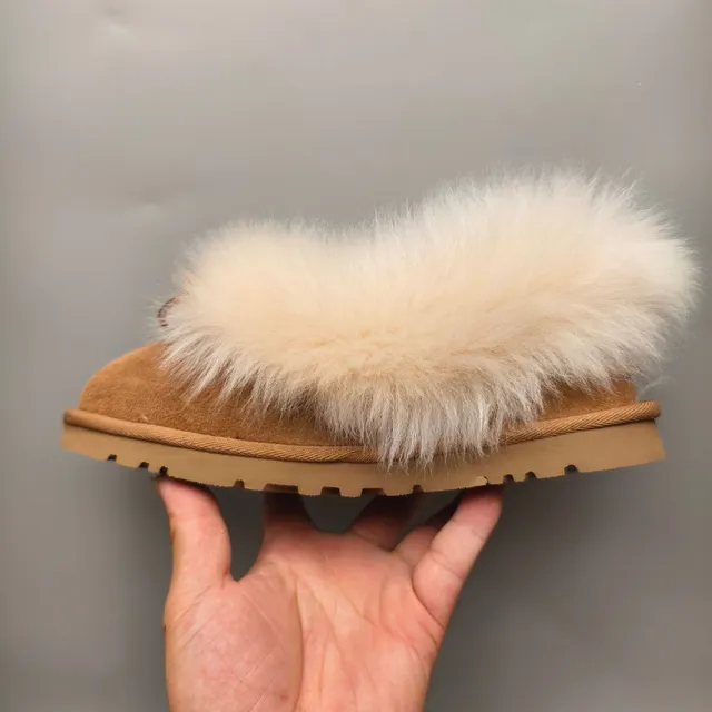 UGG Brown Beige Slip-On Suede Upper Loafer