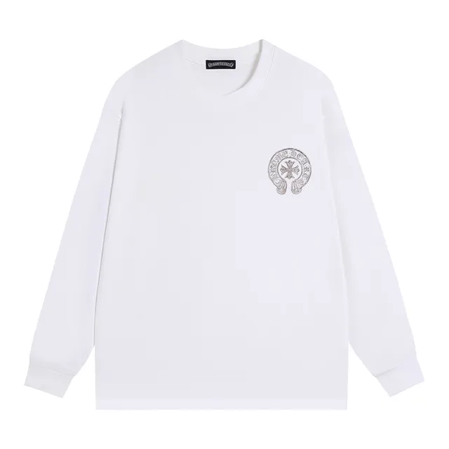 Chrome Hearts Circular Cross Graphic Black Long-Sleeve T-Shirt