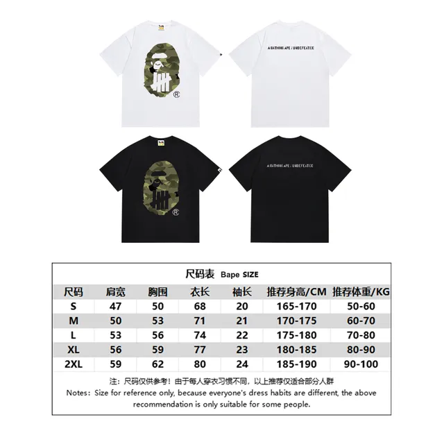 A Bathing Ape ABC Camo Five Bars Black T-Shirt