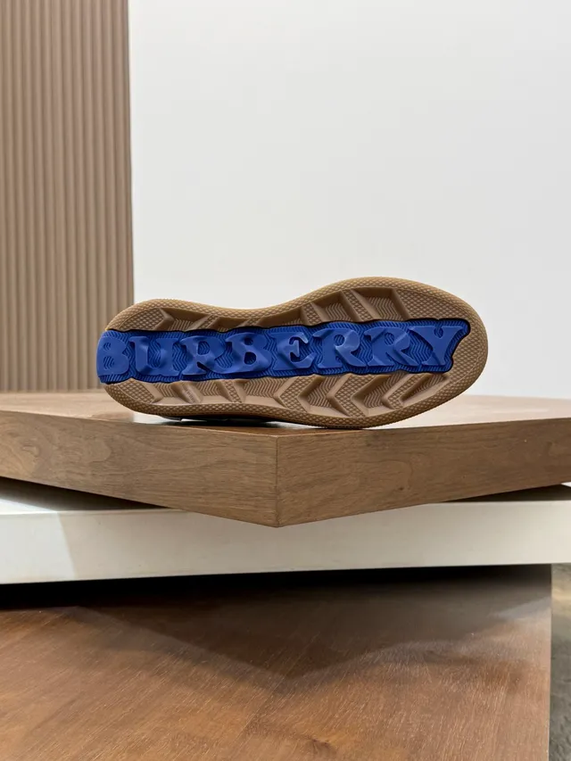 Burberry House Check Panel White and Gum Lifestyle Sneaker
