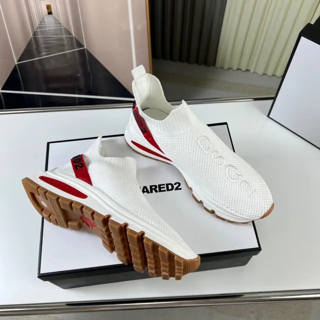 Dsquared2 Speed Trainer White Red Gum Lifestyle Sneakers