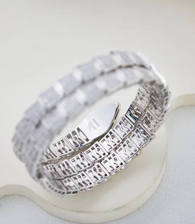 Bvlgari Serpenti Pavé-Set Coiled Snake Bracelet