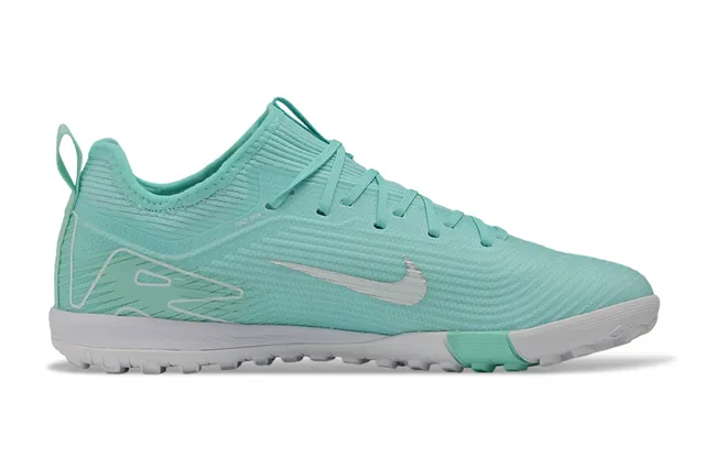 Nike Green White Knit Upper Low-Cut Indoor Soccer Shoes