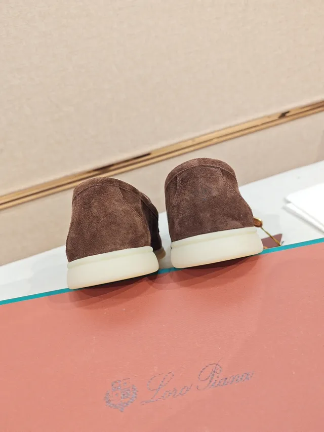Brown Beige Suede Upper Penny Strap Loafer