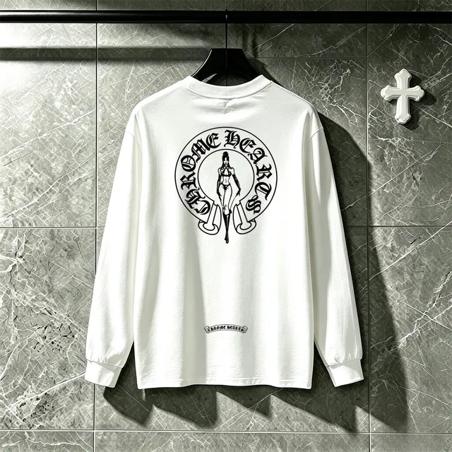 Chrome Hearts Graphic Back Long-Sleeve T-Shirt