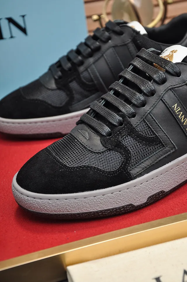 Lanvin Black and Gray Lifestyle Sneakers