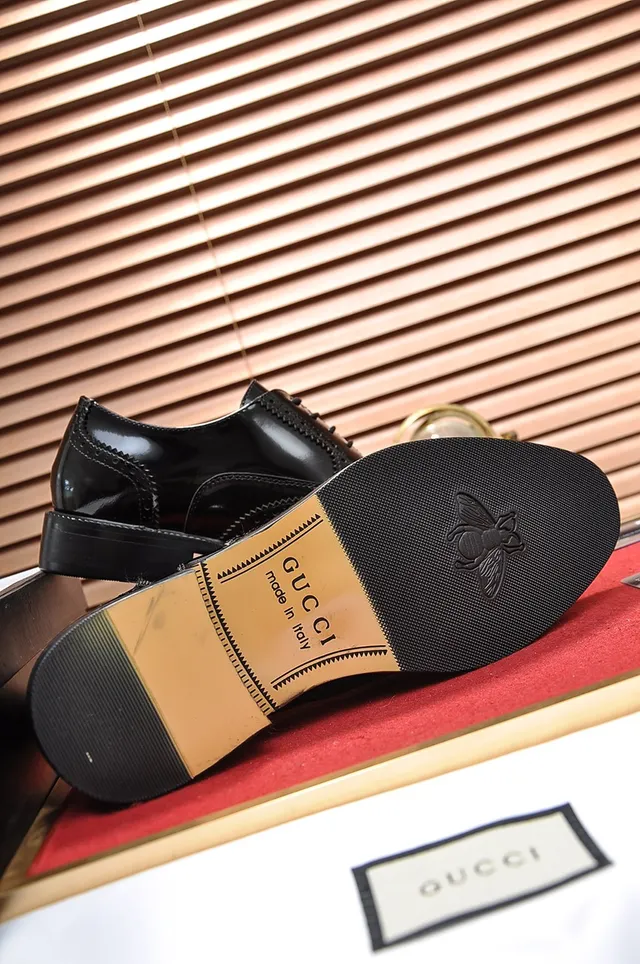 Black Polished Leather Full Wingtip Brogue