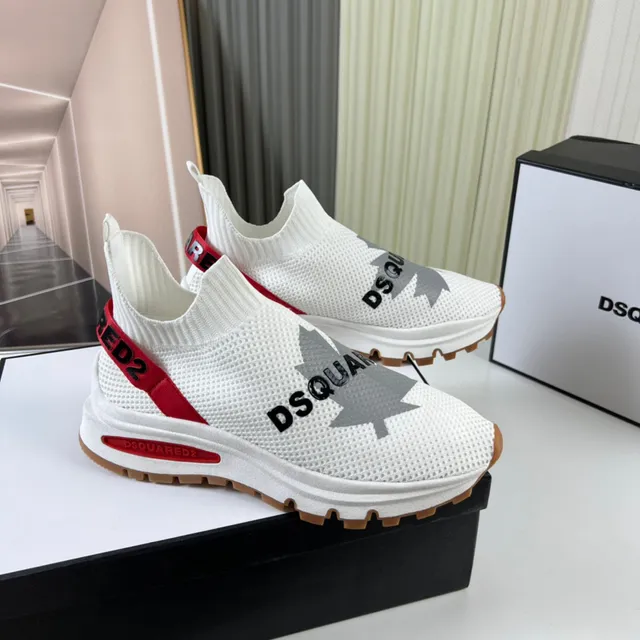 Dsquared2 ICON White Red Gum Lifestyle Sneakers