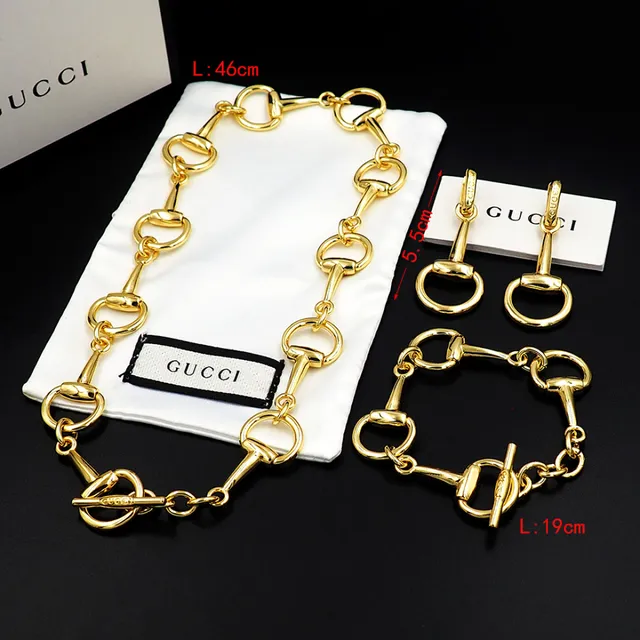 Gucci Horsebit 1955 Gold-Tone Horsebit Link Necklace