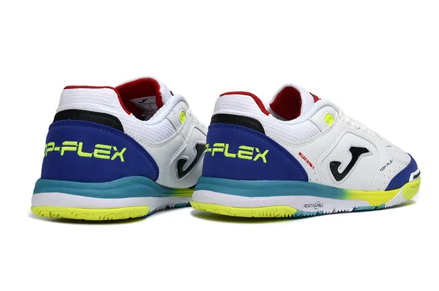 Joma Top-Plex White Blue Synthetic-Mesh Upper Sneakers