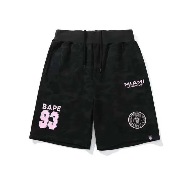 A Bathing Ape Multicolor Drawstring Waist Relaxed Fit Shorts