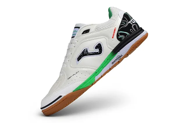 Joma Top-Flex White Green Synthetic-Mesh Upper Sneakers