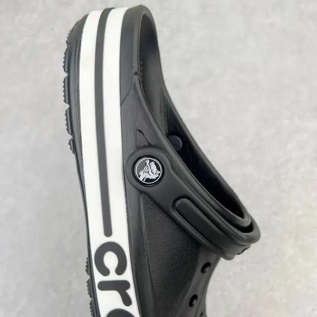 Crocs Echo Clog Black and White Logo Clog