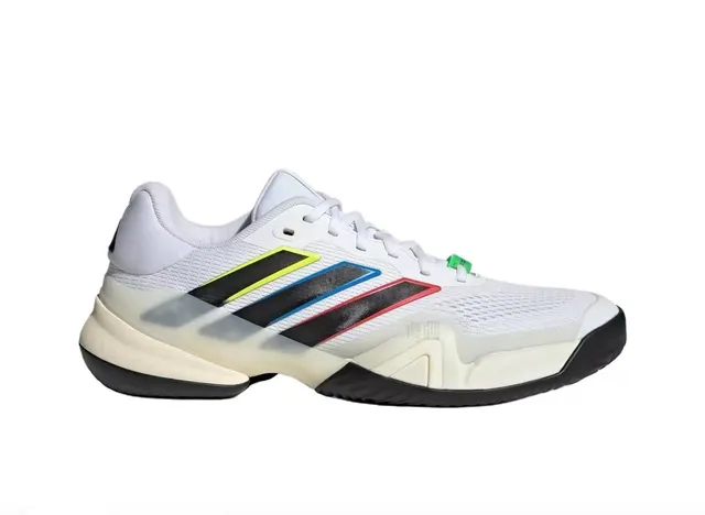 Adidas White Multicolor Striped Mesh Lifestyle Sneakers