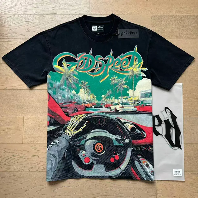 Godspeed Graphic Print Oversized T-Shirt