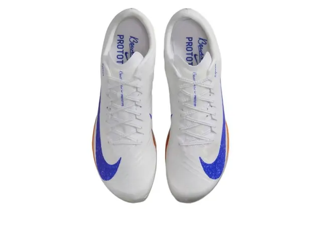 Nike White Black Orange Track Spike Running Shoes