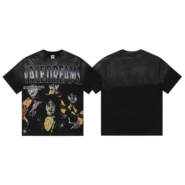 Vale Forever Vale Dreams Distressed Graphic Black T-Shirt
