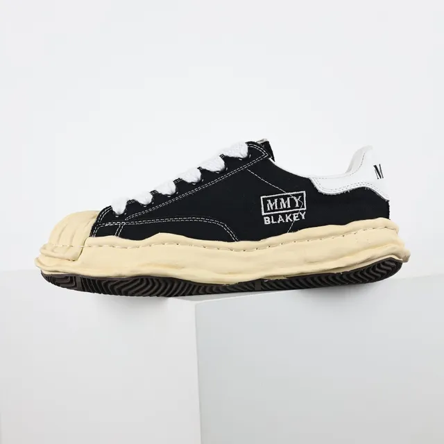MM6 Maison Margiela Black Beige Deconstructed Sculpted Midsole Lifestyle Sneakers