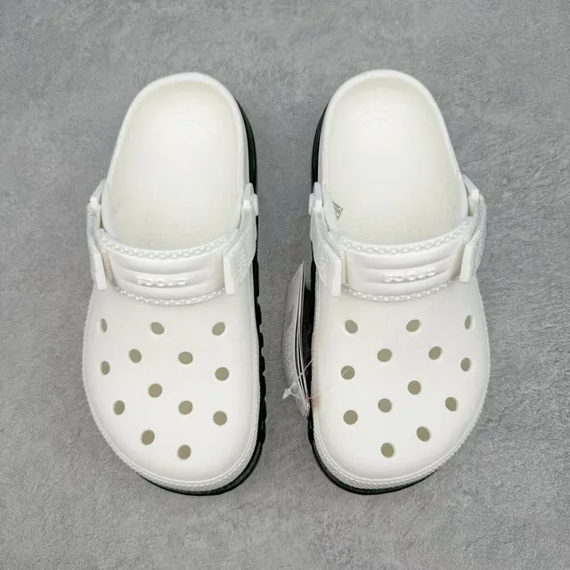 Crocs Echo Clog White and Black Clogs