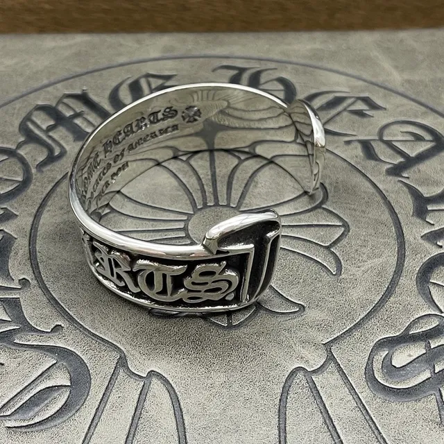 Chrome Hearts Gothic Script Cuff Bracelet