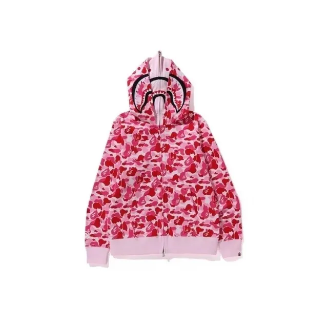 A Bathing Ape Shark Hoodie ABC Camo Full-Zip Jacket