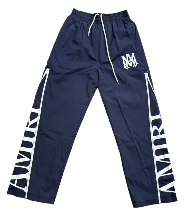 Amiri Track Pant Black White Side-Zip Pants