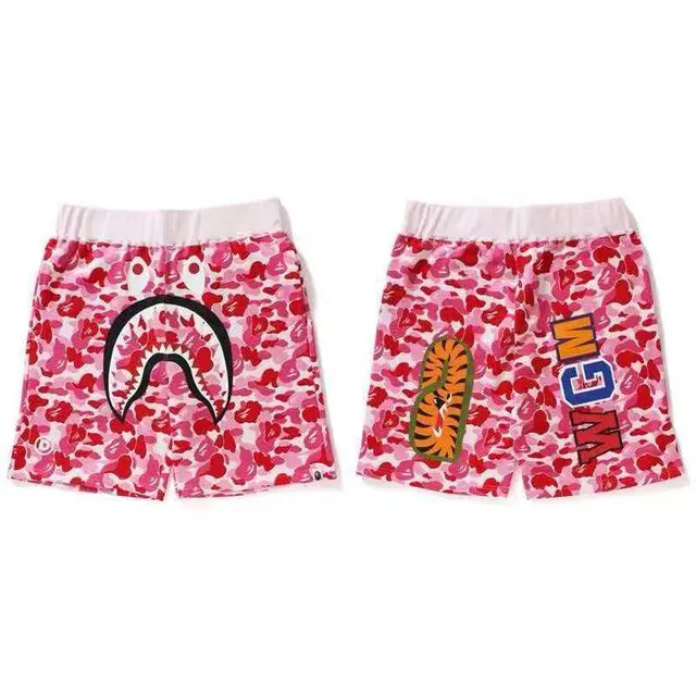 A Bathing Ape Multicolor Drawstring Waist Relaxed Fit Shorts