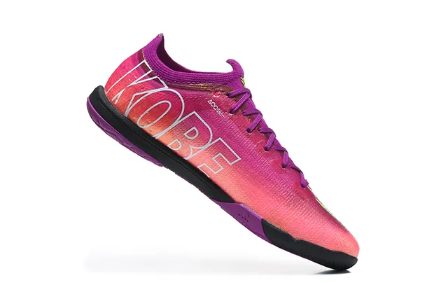 Nike Pink Purple Knit Upper Gradient Colorway Indoor Soccer Shoes