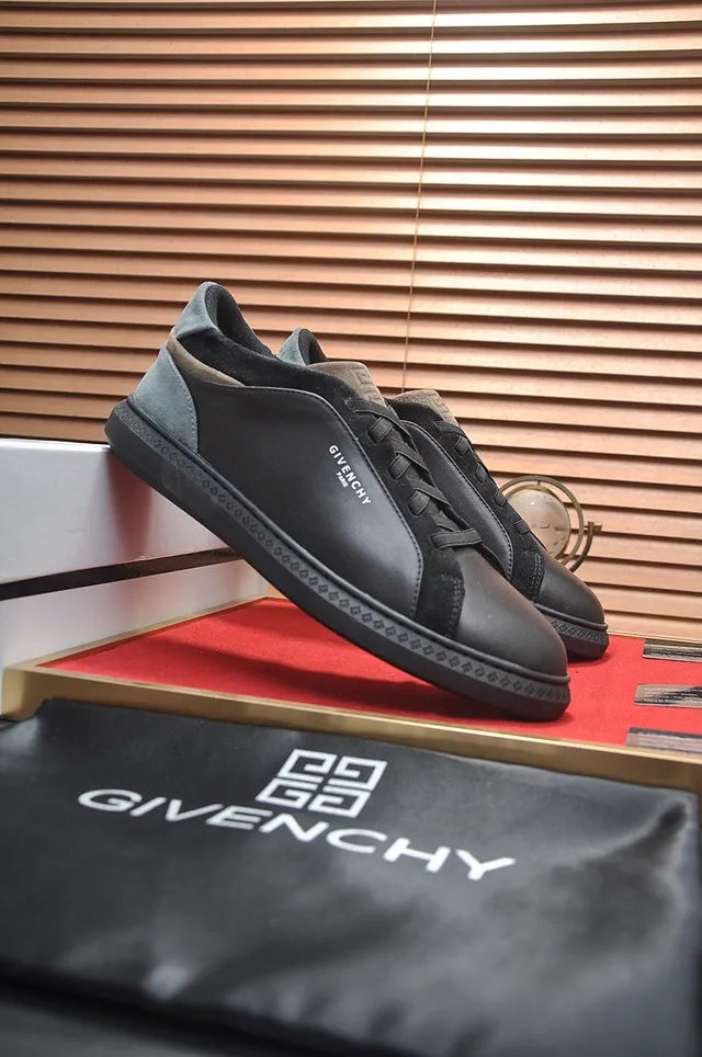 Givenchy City Sport Black Gray Suede Panel Lifestyle Sneakers