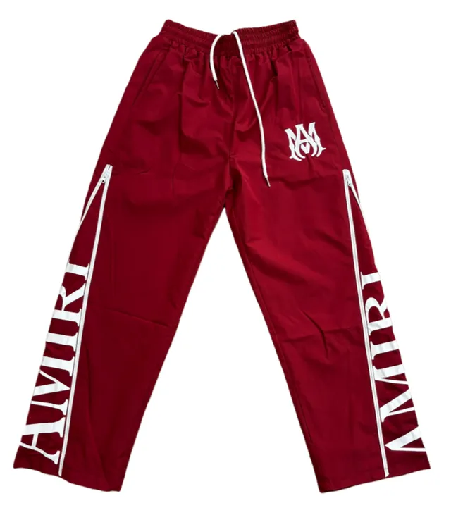 Amiri Track Pant Black White Side-Zip Pants
