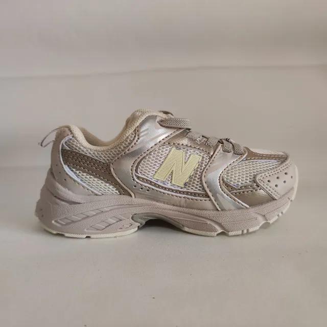 New Balance 9060 Beige Silver Chunky Sneakers