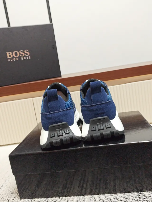 Hugo Boss Navy and White Lifestyle Sneaker
